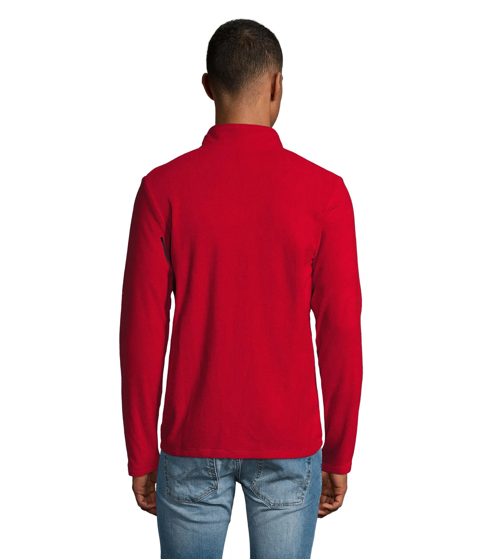 Pile SOL'S Norman Men, Red, su modello, retro