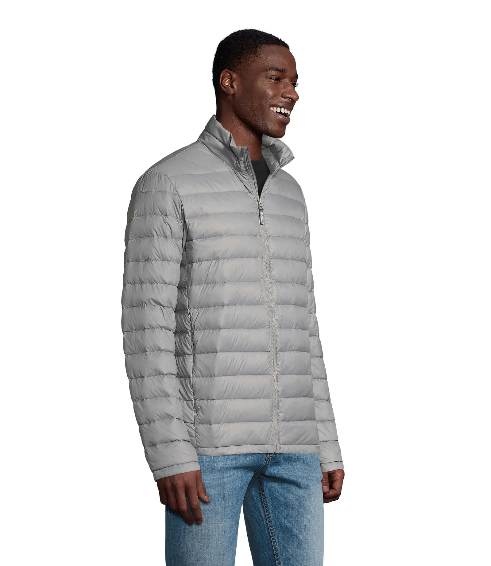 Giubbotto SOL'S Wilson Men, Metal grey, su modello, lato