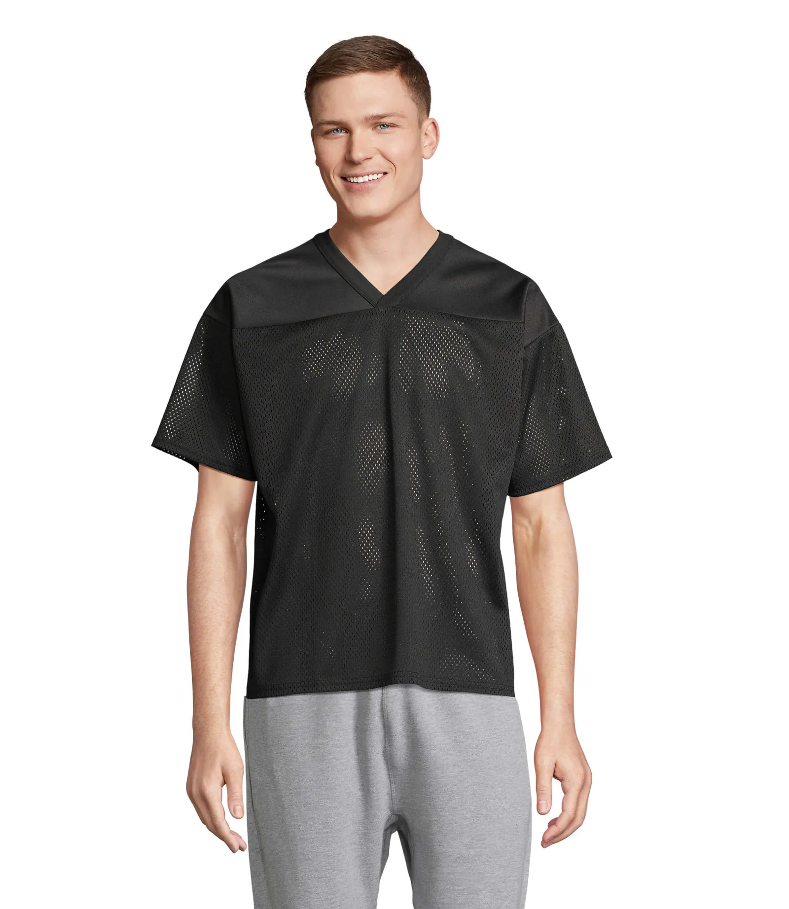 T-shirt tecnica SOL'S Nino, Black, su modello, fronte