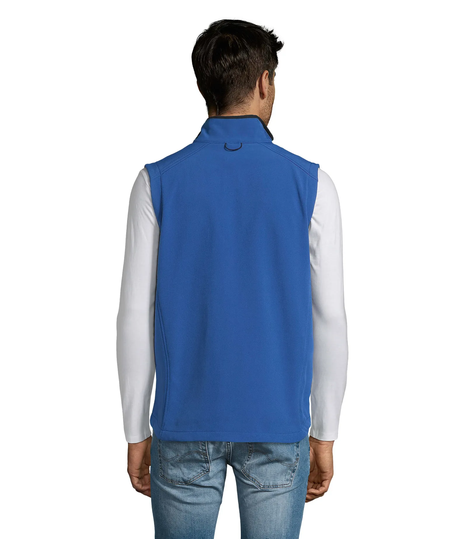 Gilet SOL'S Rallye Men, Royal blue, su modello, retro