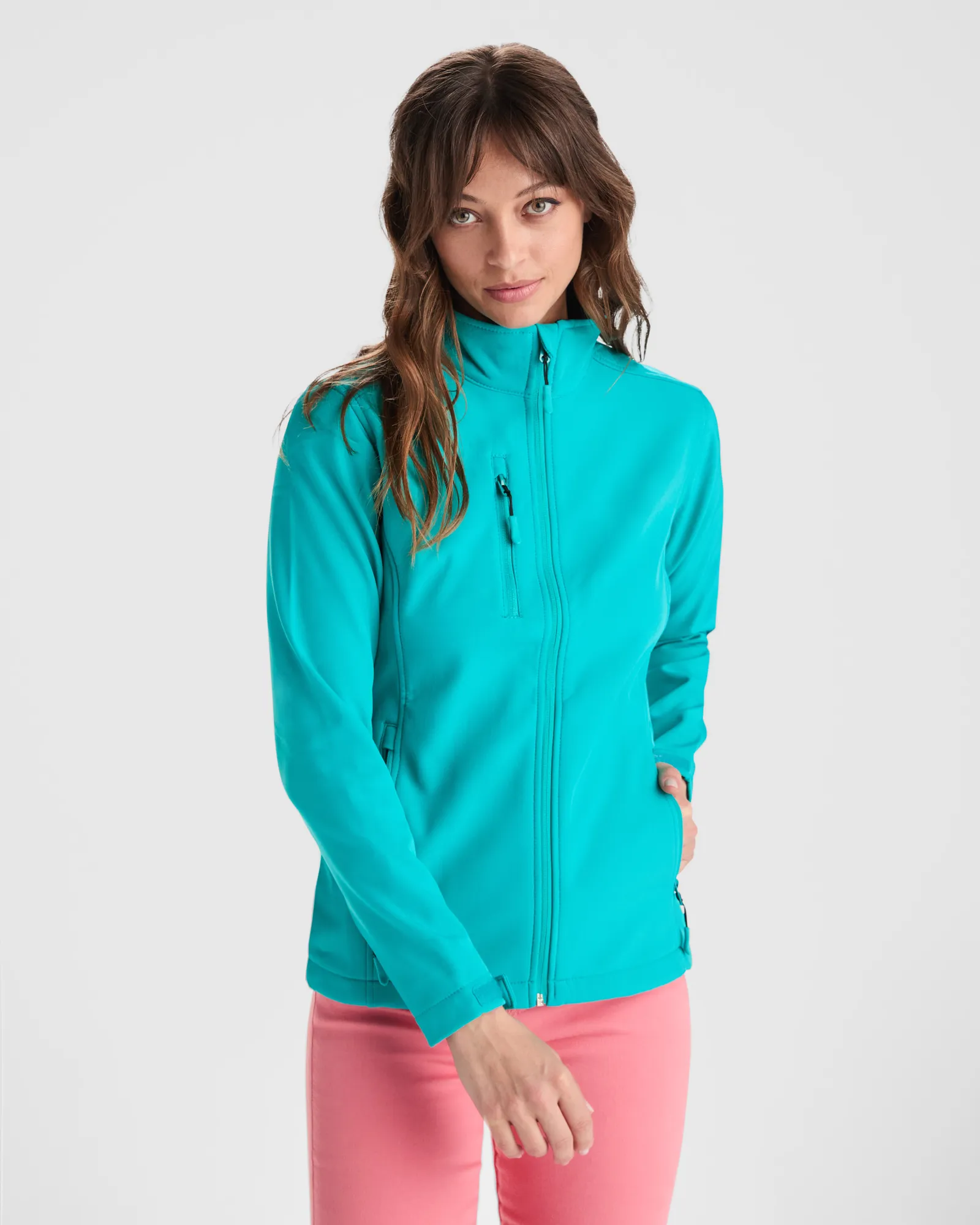 Softshell Roly Nebraska Woman, Acquamarina, dettaglio