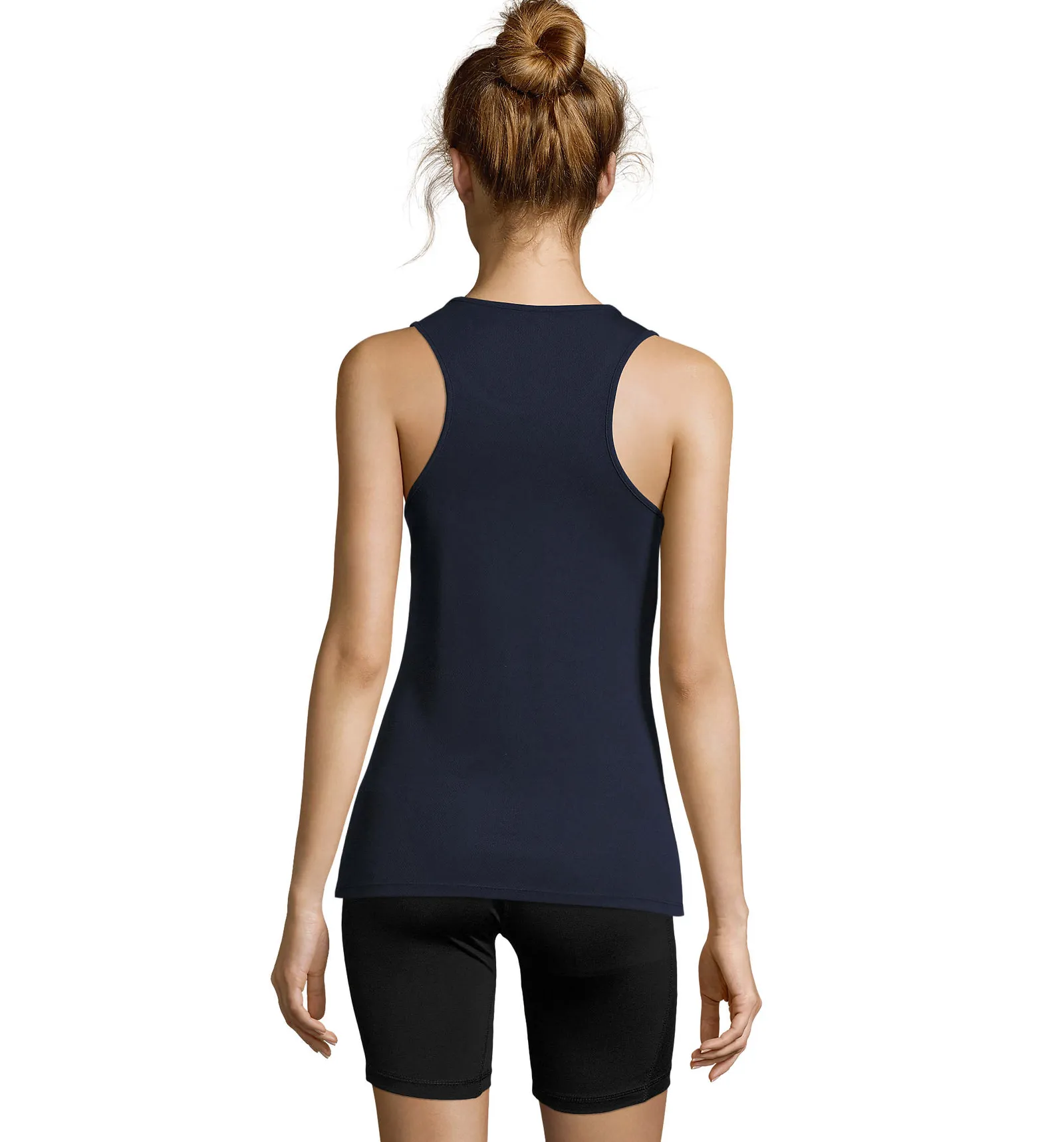 Canotta SOL'S Sporty TT Women, French navy, su modello, retro