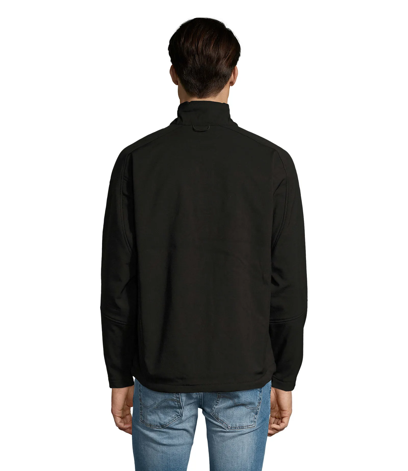 Softshell SOL'S Relax, Black, su modello, retro