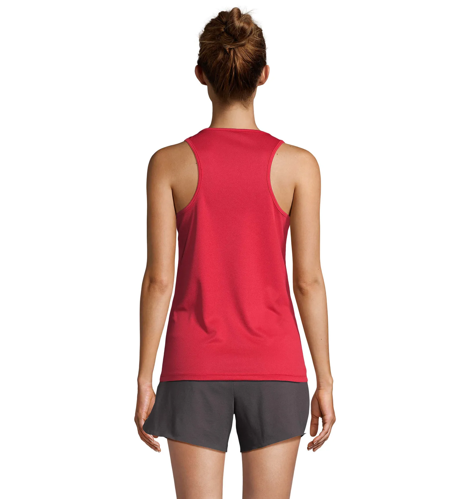 Canotta SOL'S Sporty TT Women, Red, su modello, retro