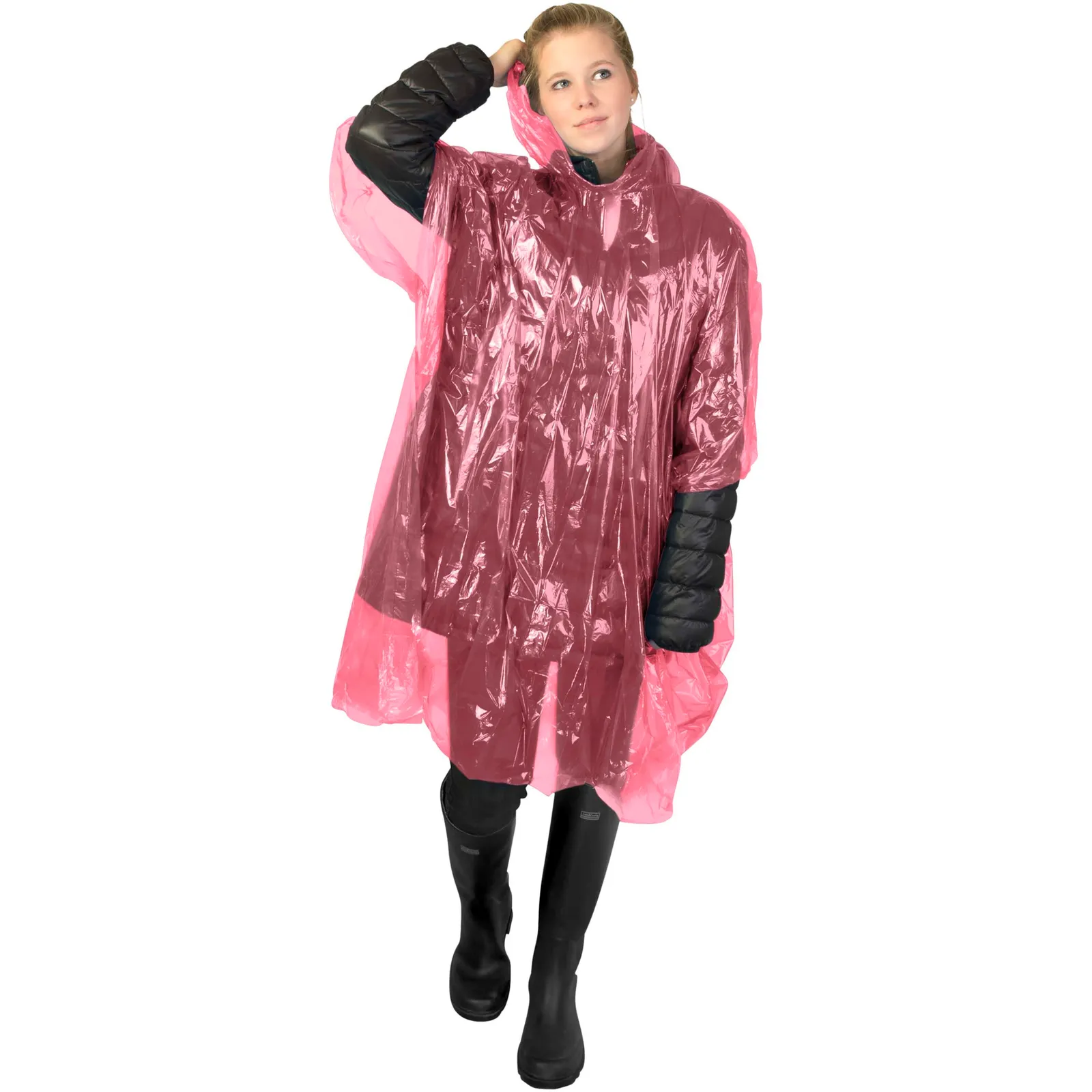 Poncho Ziva Rosso dettaglio 1