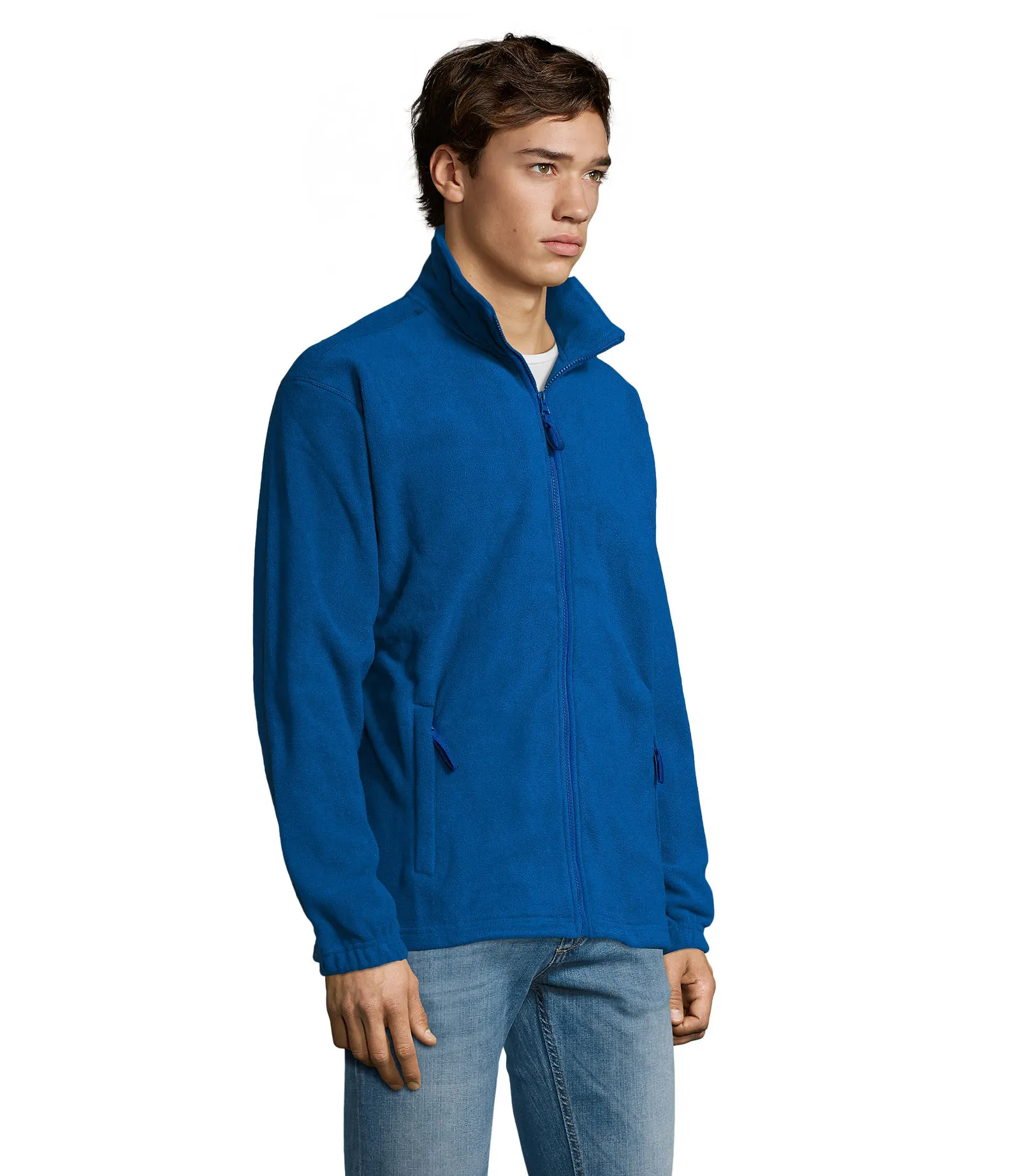 Pile SOL'S North, Royal blue, su modello, lato